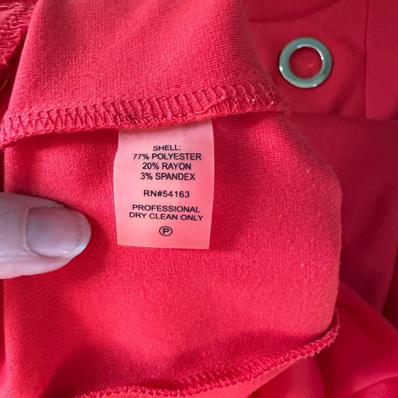 Calvin Klein red sheath dress size 10 - Picture 5 of 11